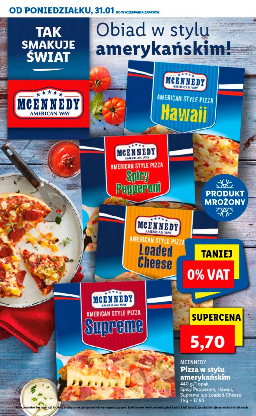 Gazetka promocyjna Lidl - KATALOG TYDZIEŃ AMERYKAŃSKI - ważna 31.01 do 05.02.2022 - strona 2 - produkty: Pizza