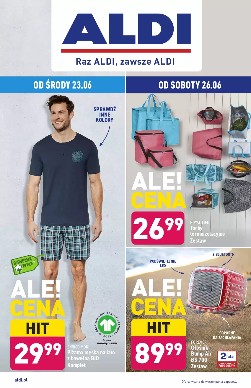 Gazetka promocyjna Aldi - OKAZJE DLA CIEBIE I DOMU - ważna 23.06 do 27.06.2021 - strona 1 - produkty: Głośnik, Piżama, Por