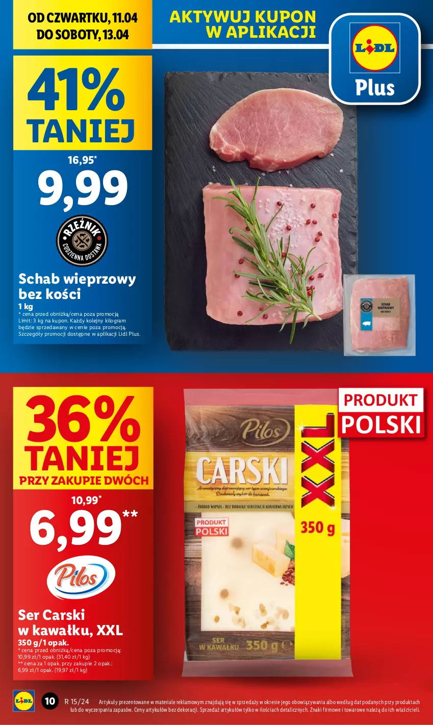 Gazetka promocyjna Lidl - GAZETKA - ważna 11.04 do 13.04.2024 - strona 10 - produkty: Cars, Gra, Kawa, Olej, Schab wieprzowy, Ser