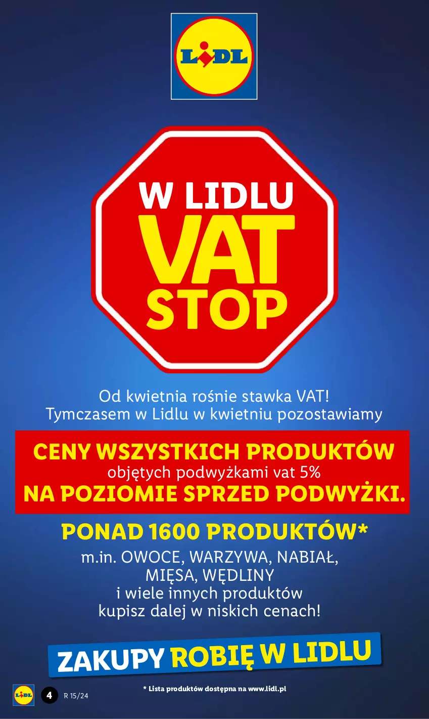 Gazetka promocyjna Lidl - GAZETKA - ważna 11.04 do 13.04.2024 - strona 4 - produkty: Owoce, Warzywa