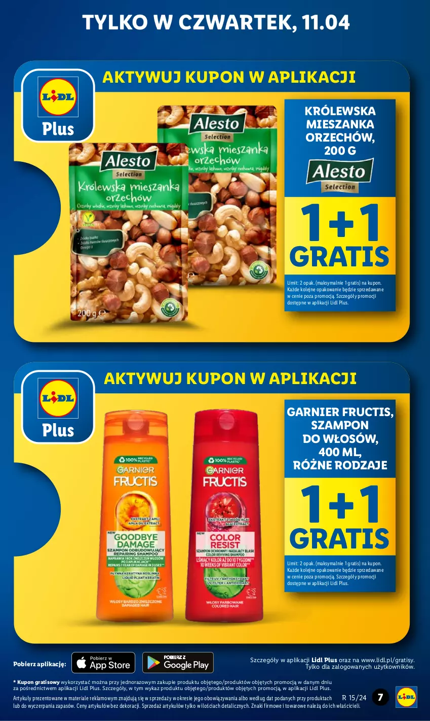 Gazetka promocyjna Lidl - GAZETKA - ważna 11.04 do 13.04.2024 - strona 7 - produkty: Fructis, Garnier, Gra, Olej, Szampon