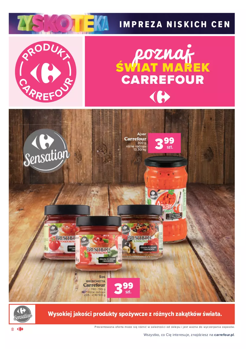 Gazetka promocyjna Carrefour - Gazetka Market Zyskoteka - ważna 26.10 do 07.11.2021 - strona 8 - produkty: Sok, Sos