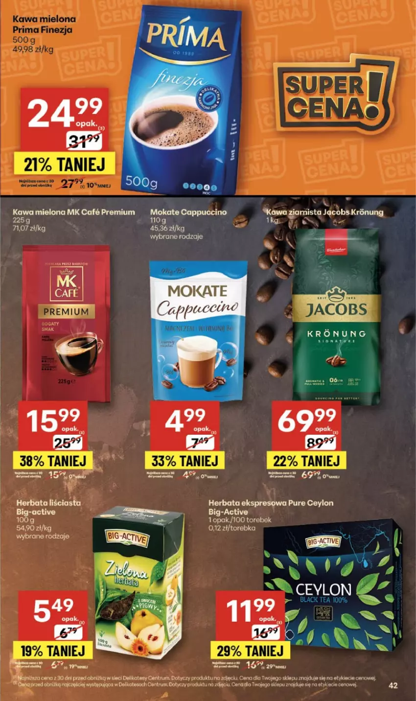 Gazetka promocyjna Delikatesy Centrum - Franczyza DC39 Czwartek - ważna 25.09 do 01.10.2025 - strona 42 - produkty: Herbata, Kawa, Kawa mielona, Lack, Rum, Torebka