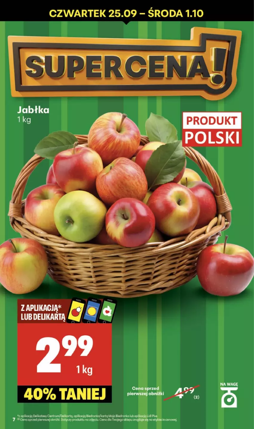 Gazetka promocyjna Delikatesy Centrum - Franczyza DC39 Czwartek - ważna 25.09 do 01.10.2025 - strona 7 - produkty: Dron, Fa, Jabłka, Rum
