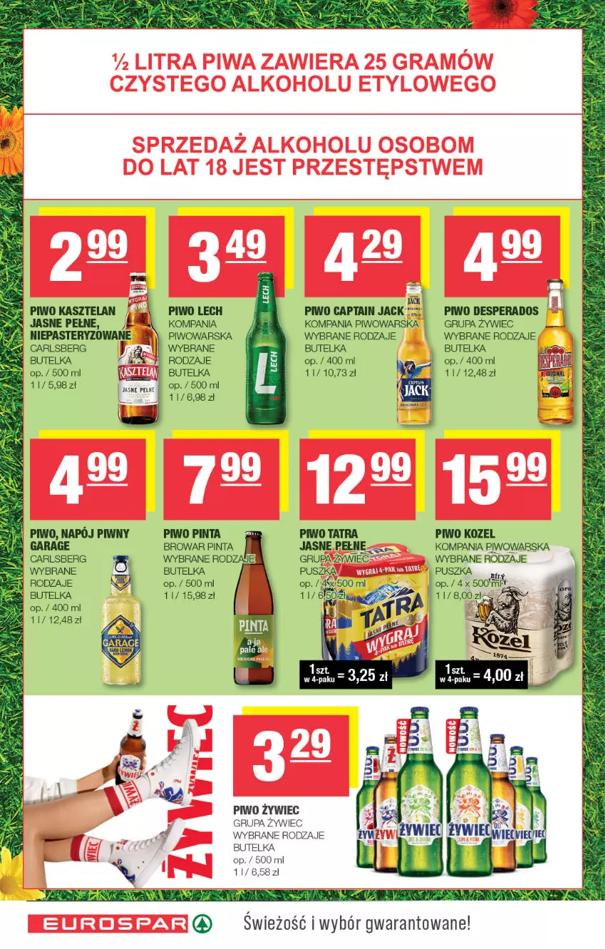 Gazetka promocyjna Spar - EuroSpar - ważna 01.06 do 11.06.2025 - strona 12 - produkty: Captain Jack, Carlsberg, Desperados, Kasztelan, Kozel, Napój, Piwo, Tatra