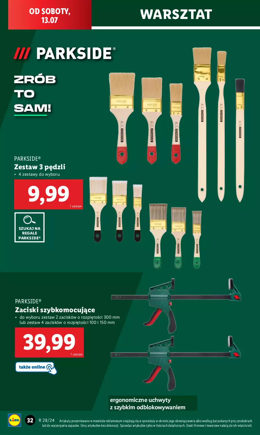 Gazetka promocyjna Lidl - GAZETKA - ważna 08.07 do 13.07.2024 - strona 36 - produkty: Parkside, Uchwyty