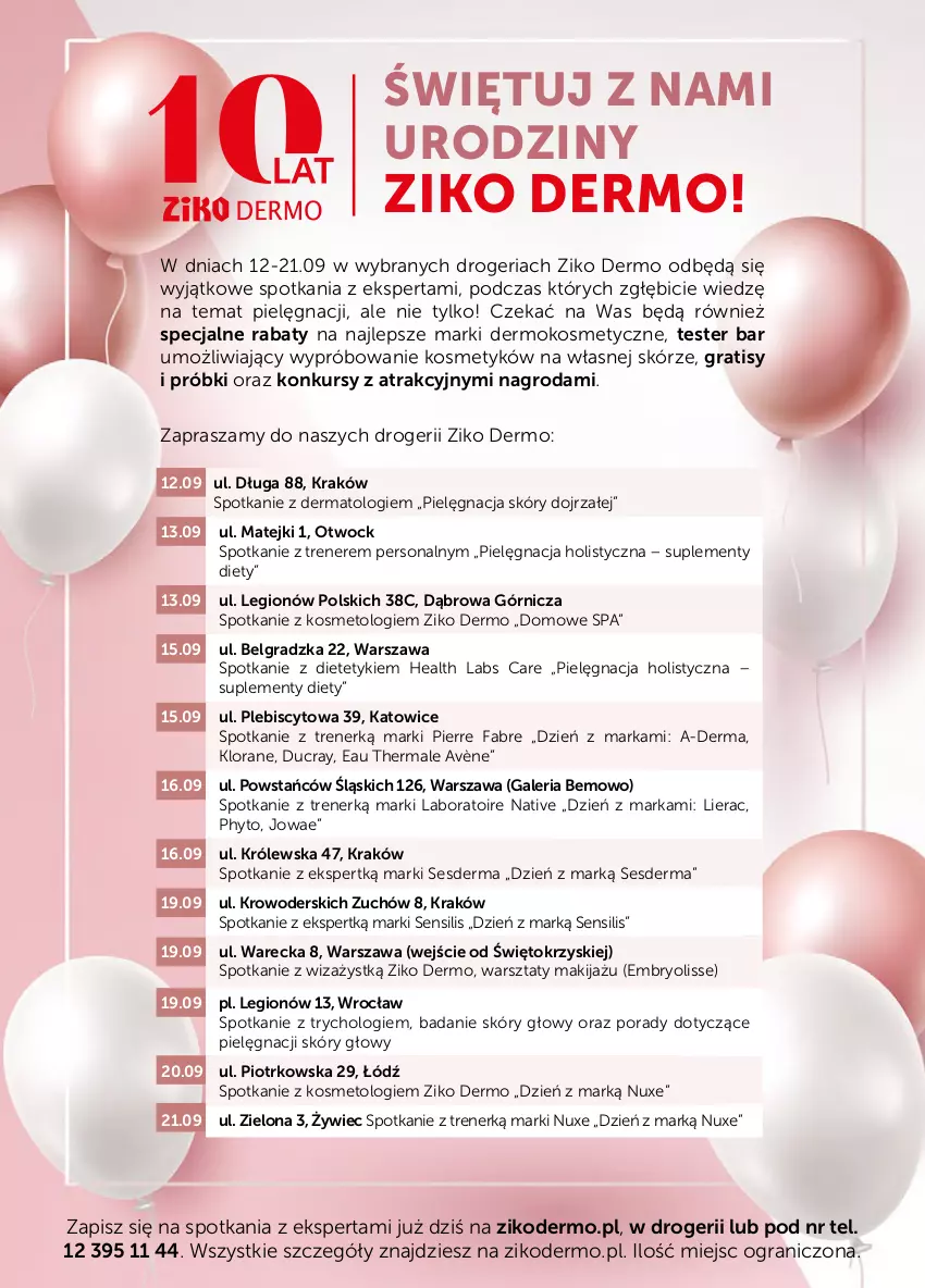 Gazetka promocyjna Ziko - Gazetka Ziko Dermo - ważna 25.08 do 06.09.2022 - strona 20 - produkty: A-derma, Avène, BIC, Ducray, Embryolisse, Fa, Gra, Klorane, LG, Lierac, Makijaż, Nuxe, O nas, Phyto, Pielęgnacja skóry, Por, Sesderma