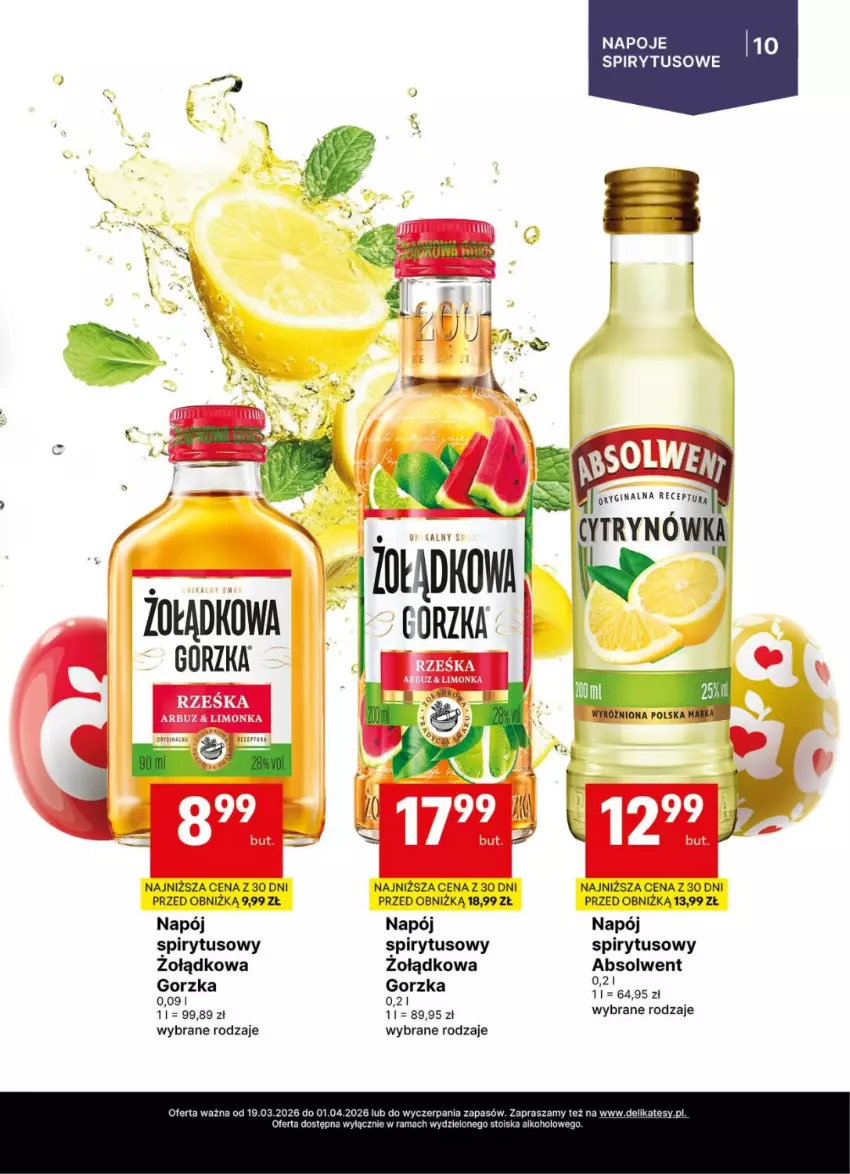 Gazetka promocyjna Delikatesy Centrum - Delibarek DC12-DC13 - ważna 19.03 do 01.04.2026 - strona 10 - produkty: Arbuz, Limonka, Napój, Napoje, Rama