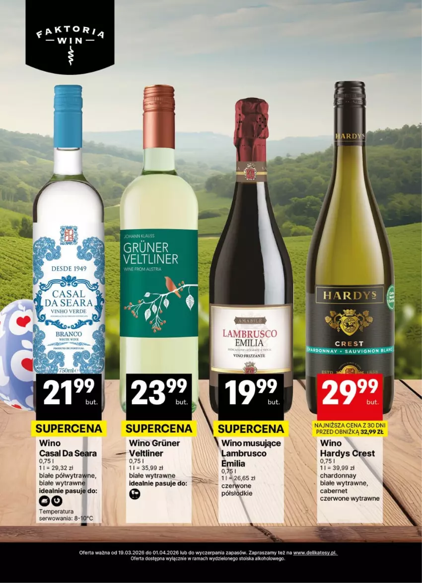Gazetka promocyjna Delikatesy Centrum - Delibarek DC12-DC13 - ważna 19.03 do 01.04.2026 - strona 5 - produkty: Chardonnay, Mus, Rama, Ser, Wino, Wino musujące