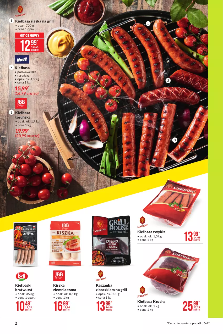 Gazetka promocyjna Makro - [Oferta specjalna] Sezon grillowy 2021 - ważna 19.04 do 03.05.2021 - strona 2 - produkty: Grill, Kasza, Kaszanka, Kiełbasa, Kiełbasa krucha, Kiełbasa śląska, Wawel