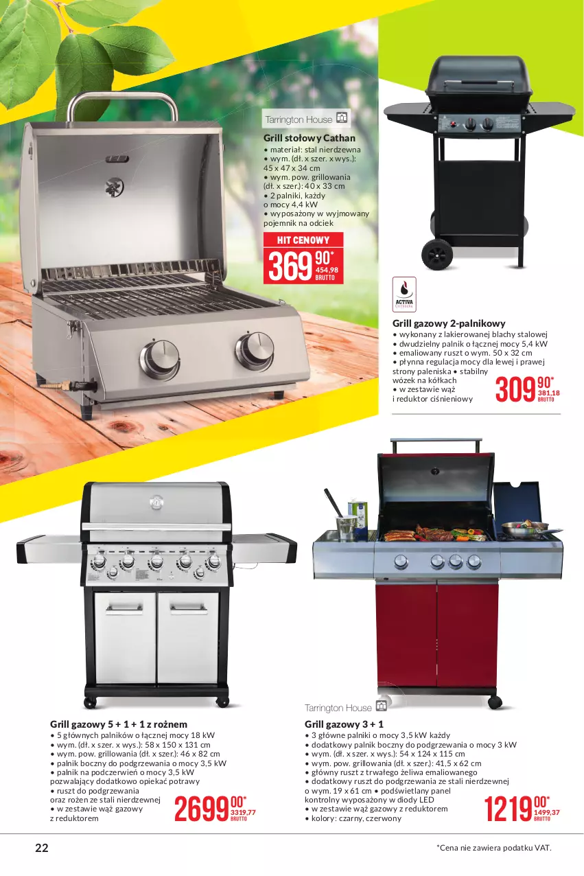 Gazetka promocyjna Makro - [Oferta specjalna] Sezon grillowy 2021 - ważna 19.04 do 03.05.2021 - strona 22 - produkty: Grill, Grill gazowy, Lakier, Pojemnik, Wózek