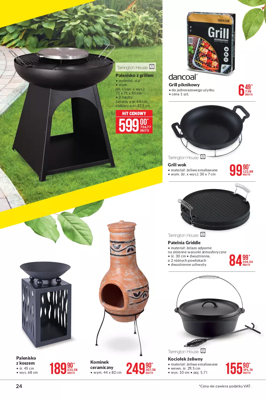 Gazetka promocyjna Makro - [Oferta specjalna] Sezon grillowy 2021 - ważna 19.04 do 03.05.2021 - strona 24 - produkty: GRID, Grill, Koc, Kominek, Kosz, Palenisko, Patelnia, Por, Uchwyty