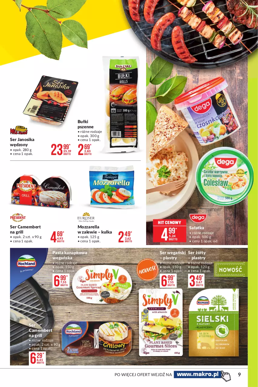 Gazetka promocyjna Makro - [Oferta specjalna] Sezon grillowy 2021 - ważna 19.04 do 03.05.2021 - strona 9 - produkty: Camembert, Grill, Mozzarella, Sałat, Sałatka, Ser