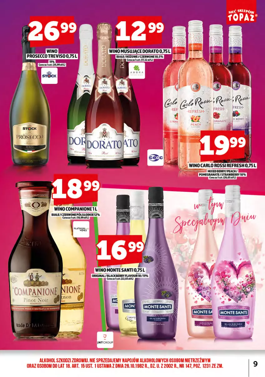 Gazetka promocyjna Topaz - Gazetka - ważna 01.02 do 28.02.2025 - strona 10 - produkty: AniOne, Gin, Gra, Granat, JBL, Lack, Mus, Wino, Wino musujące