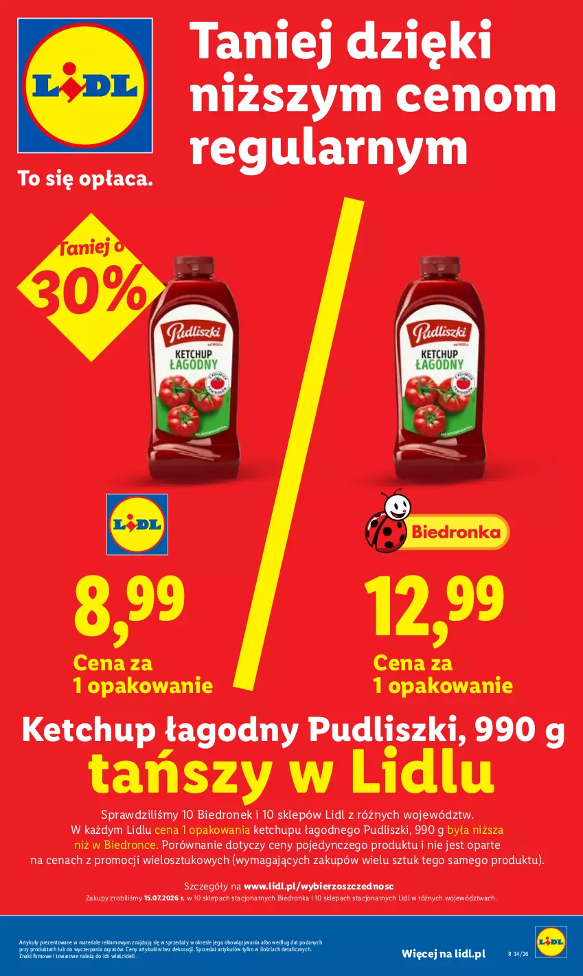 Gazetka promocyjna Lidl - Gazetka ważna od 20.08 do 22.08 - ważna 20.08 do 22.08.2026 - strona 5 - produkty: Dron, Ketchup, Por, Pudliszki