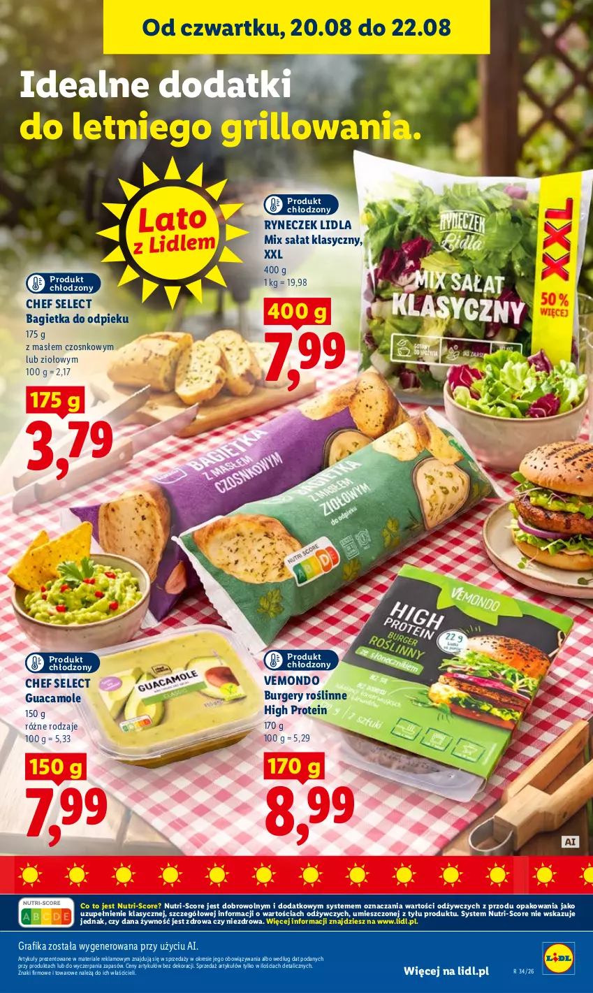 Gazetka promocyjna Lidl - Gazetka ważna od 20.08 do 22.08 - ważna 20.08 do 22.08.2026 - strona 63 - produkty: Amol, Bagietka, Burger, Gra, Grafika, Grill, Sałat