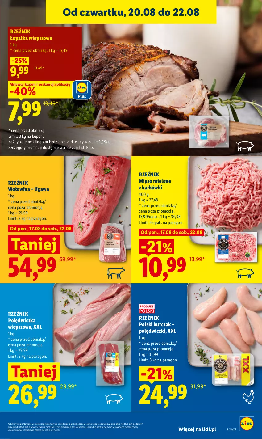Gazetka promocyjna Lidl - Gazetka ważna od 20.08 do 22.08 - ważna 20.08 do 22.08.2026 - strona 67 - produkty: Gra, Kurczak, Mięso, Mięso mielone, Olej, Polędwiczka wieprzowa, Wołowina