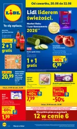 Gazetka promocyjna Lidl - Gazetka ważna od 20.08 do 22.08 - Gazetka - ważna od 22.08 do 22.08.2026 - strona 1 - produkty: Piwa, Gra, Papier, Jaja, Coca-Cola, Laur, Pilos, Brzoskwinie, Flora, Masło