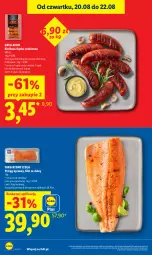 Gazetka promocyjna Lidl - Gazetka ważna od 20.08 do 22.08 - Gazetka - ważna od 22.08 do 22.08.2026 - strona 12 - produkty: Pstrąg tęczowy, Pstrąg, Grill, Kiełbasa, Kiełbasa śląska