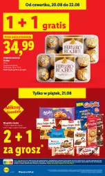 Gazetka promocyjna Lidl - Gazetka ważna od 20.08 do 22.08 - Gazetka - ważna od 22.08 do 22.08.2026 - strona 20 - produkty: Ciastka, Gra, Praliny, Ferrero Rocher, Ferrero