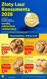 Gazetka promocyjna Lidl - Gazetka ważna od 20.08 do 22.08 - Gazetka - ważna od 22.08 do 22.08.2026 - strona 60 - produkty: Cukier, Laur, Sezam, Bułka