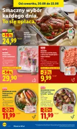 Gazetka promocyjna Lidl - Gazetka ważna od 20.08 do 22.08 - Gazetka - ważna od 22.08 do 22.08.2026 - strona 68 - produkty: Kurczak, Mięso mielone, Por, Królik, Tusz, Mięso