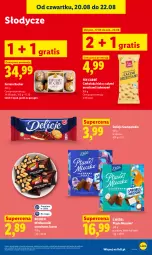 Gazetka promocyjna Lidl - Gazetka ważna od 20.08 do 22.08 - Gazetka - ważna od 22.08 do 22.08.2026 - strona 83 - produkty: Gra, Ferrero Rocher, Mleczko, Tonik, Czekolada, Ptasie mleczko, Ferrero, Delicje, Baton, Kokos