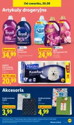Gazetka promocyjna Lidl - Gazetka ważna od 20.08 do 22.08 - Gazetka - ważna od 22.08 do 22.08.2026 - strona 95 - produkty: Płyn do prania, Torebka, Papier, Papier toaletowy, Silan, Płyn do płukania, Perwoll, Flora
