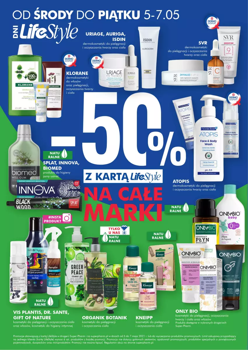 Gazetka promocyjna Super Pharm - Gazetka - ważna 05.05 do 10.05.2021 - strona 2 - produkty: Body, Fa, Gift of Nature, Klorane, Kneipp, Koc, Kosmetyki do pielęgnacji, Sante