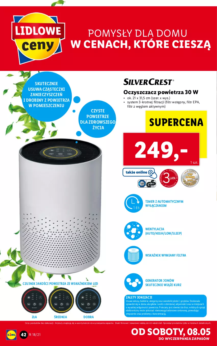 Gazetka promocyjna Lidl - GAZETKA - ważna 04.05 do 08.05.2021 - strona 42 - produkty: LG, Oczyszczacz powietrza, Por, Sok