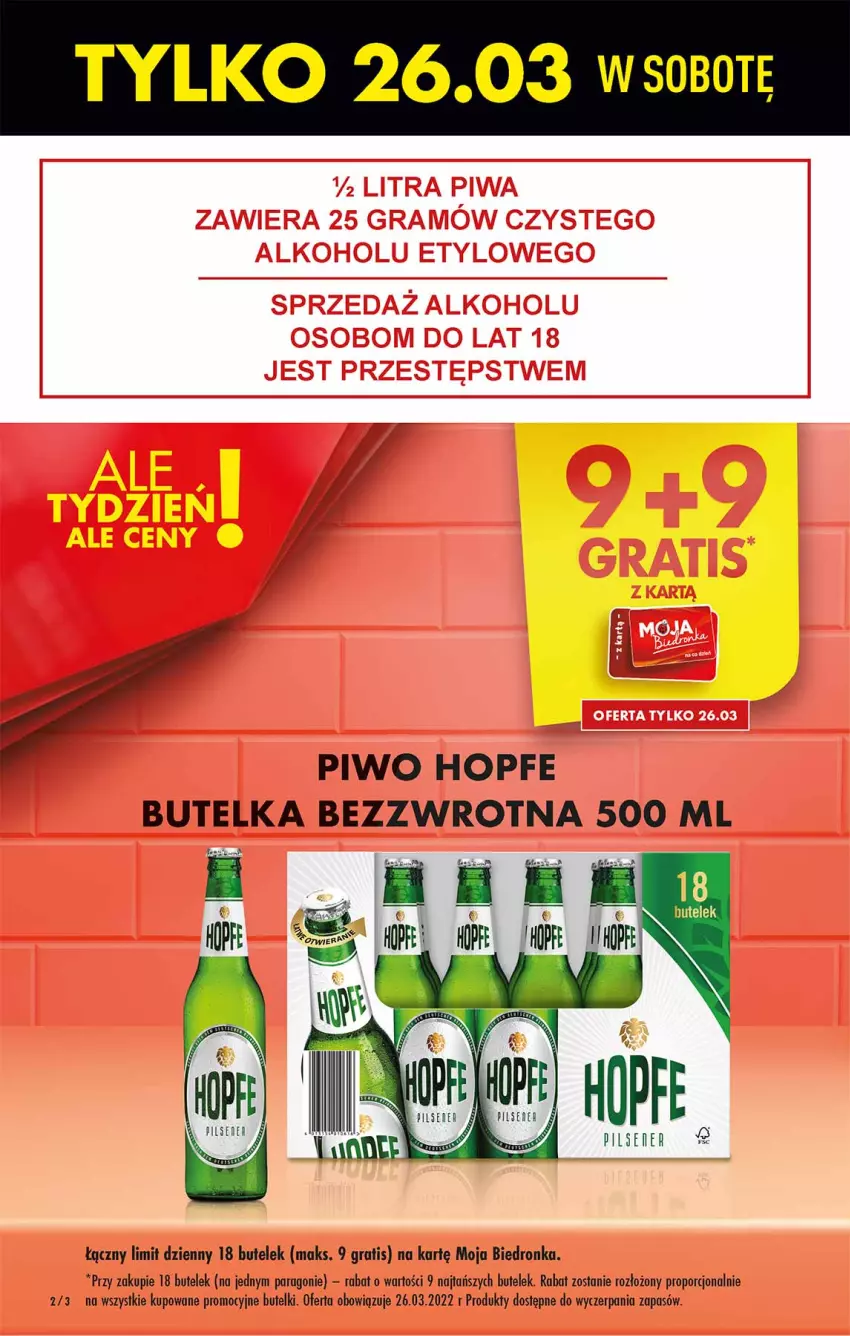 Gazetka promocyjna Biedronka - W tym tygodniu - ważna 24.03 do 30.03.2022 - strona 2 - produkty: Dron, Gra, Hopfe, Piwo, Por, Ser