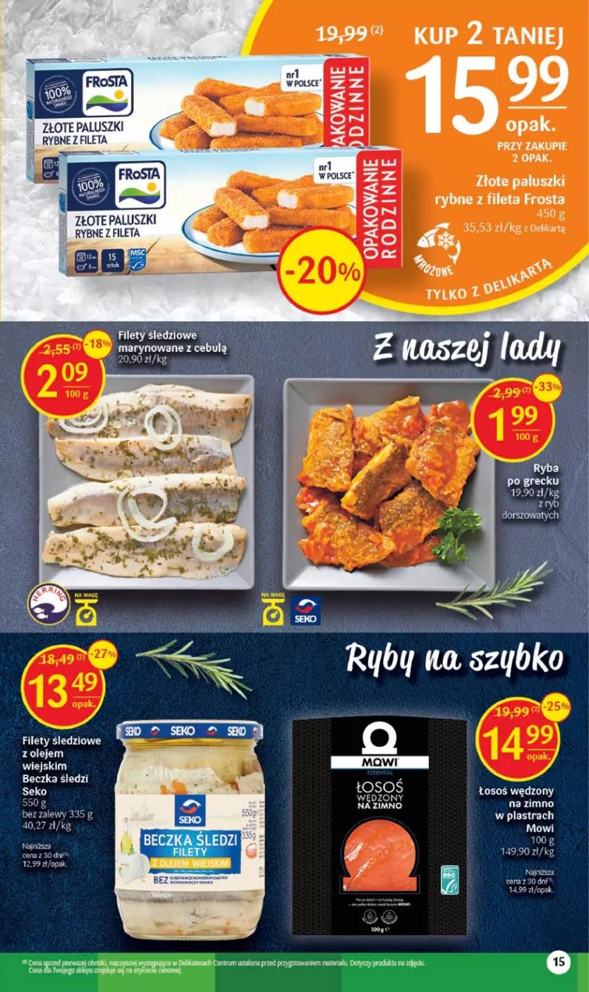 Gazetka promocyjna Delikatesy Centrum - Gazetka DC17 - ważna 04.05 do 10.05.2023 - strona 15 - produkty: Frosta, Olej, SEKO