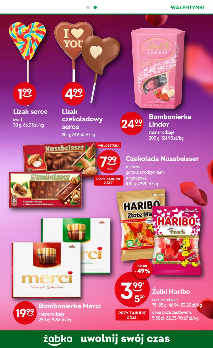 Gazetka promocyjna Żabka - ważna 01.02 do 07.02.2023 - strona 9 - produkty: Czekolada, Haribo, Lindor, Merci, Ser