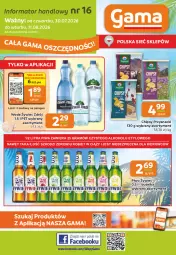 Gazetka promocyjna Gama - Gazetka Gama - Gazetka - ważna od 11.08 do 11.08.2026 - strona 1 - produkty: Piwa, Piwo, Piec, Gra, Chipsy, Przysnacki, Woda, Fa