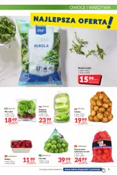 Gazetka promocyjna Makro - [Oferta promocyjna] Artykuły spożywcze i przemysłowe - Gazetka - ważna od 16.05 do 16.05.2022 - strona 3 - produkty: Cebula, Warzywa, Sok, Rukola, Pomarańcze, Sałat, Maliny, Owoce, LUSTi