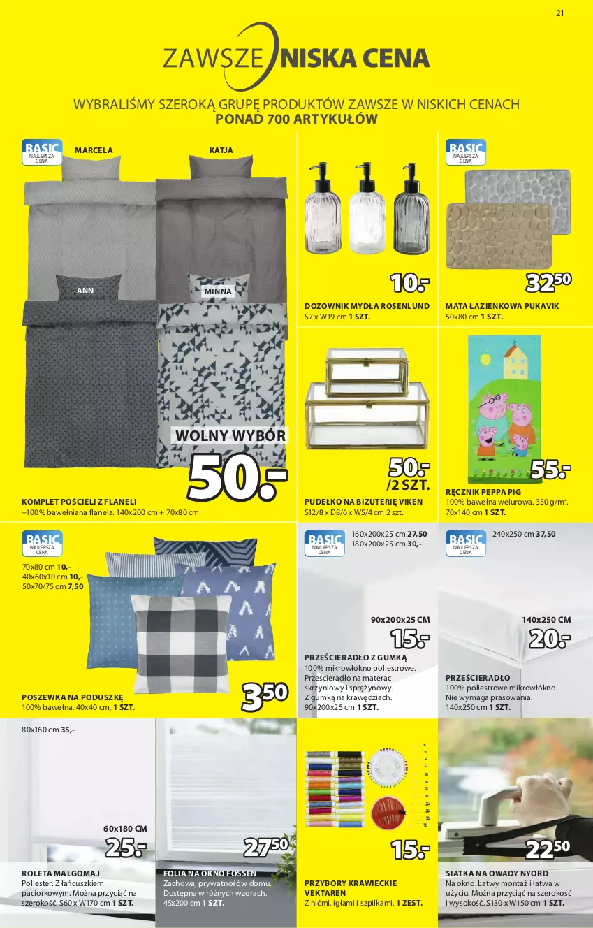 Gazetka promocyjna Jysk - Oferta tygodnia - ważna 19.05 do 01.06.2021 - strona 22 - produkty: Dozownik, Dozownik mydła, Folia na okno, Komplet pościeli, LG, Mata łazienkowa, Materac, Okno, Pościel, Poszewka, Prześcieradło, Przybory krawieckie, Pudełko, Ręcznik, Roleta, Siatka, Sok, Tera, Wełna