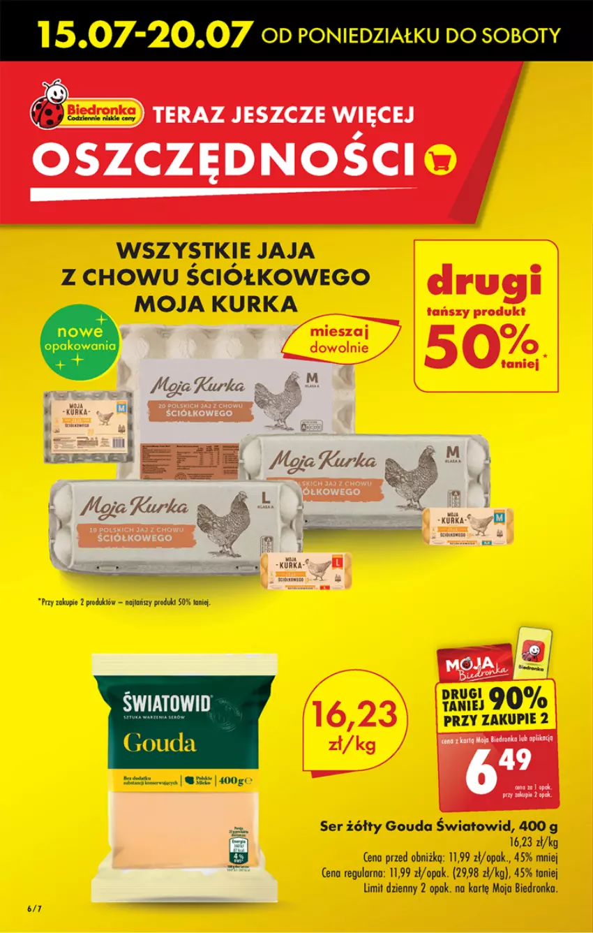 Gazetka promocyjna Biedronka - Od poniedzialku - ważna 15.07 do 20.07.2024 - strona 7 - produkty: Dron, Gouda, Jaja, Ser, Tera