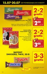 Gazetka promocyjna Biedronka - Od poniedzialku - Gazetka - ważna od 20.07 do 20.07.2024 - strona 11 - produkty: Ciastka, Bonitki, Twix, Snickers, Baton