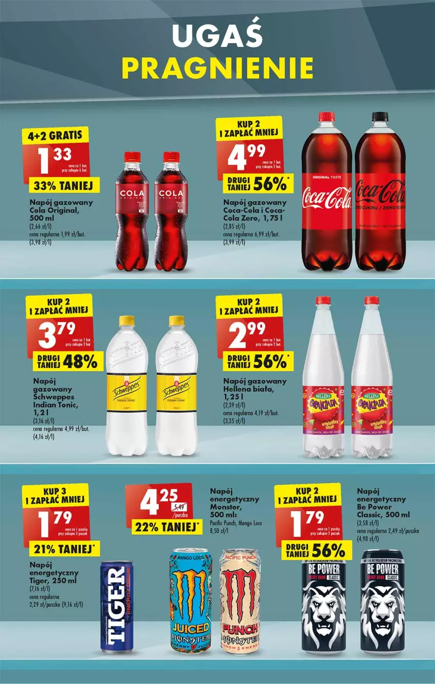 Gazetka promocyjna Biedronka - W tym tygodniu P - ważna 04.04 do 10.04.2022 - strona 45 - produkty: Cif, Coca-Cola, Fa, Gin, Hellena, Mango, Napój, Napój energetyczny, Napój gazowany, Schweppes, Tiger