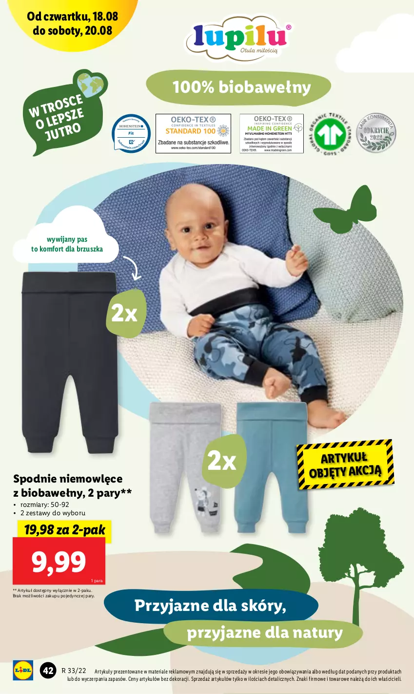 Gazetka promocyjna Lidl - GAZETKA - ważna 16.08 do 20.08.2022 - strona 44 - produkty: Spodnie