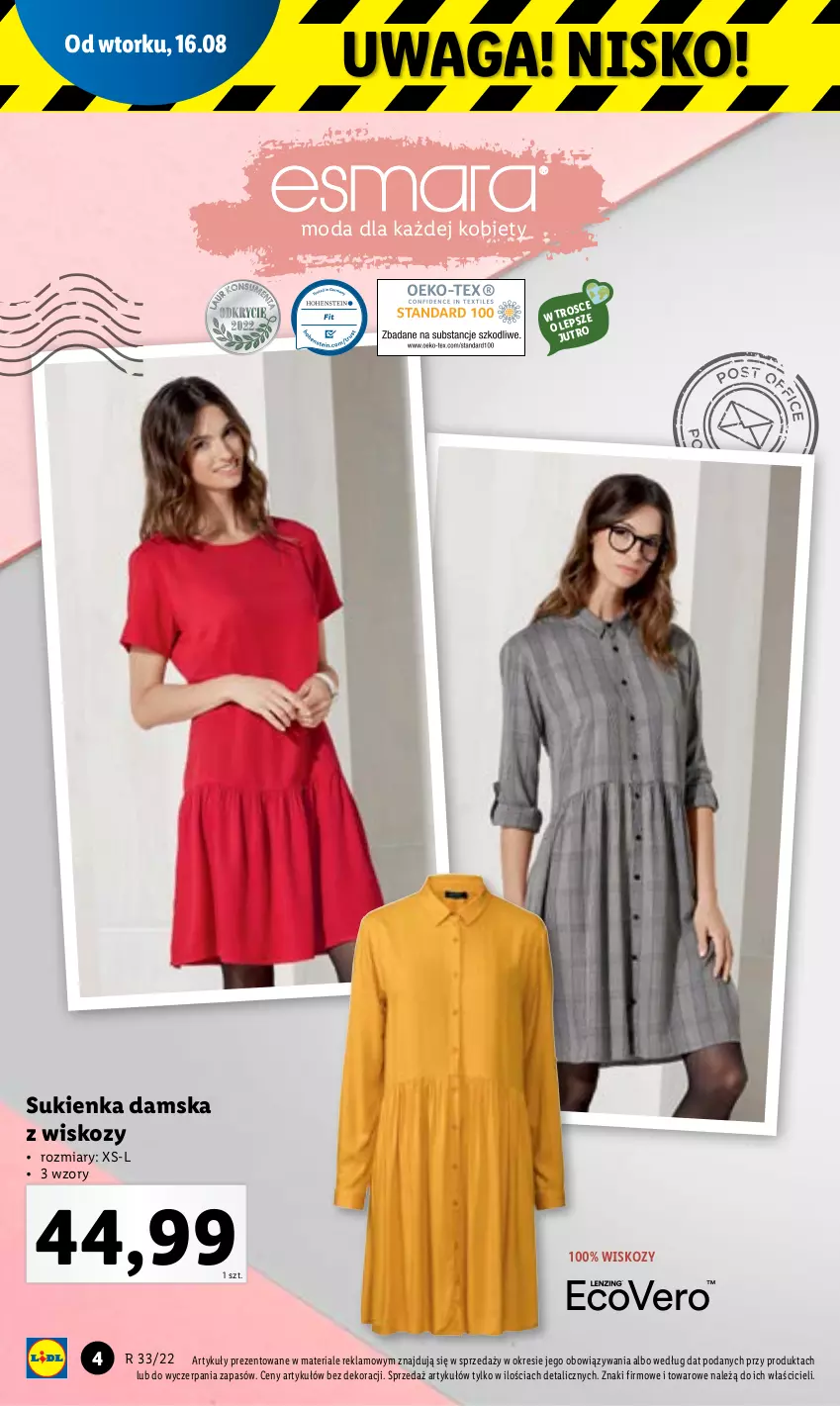 Gazetka promocyjna Lidl - GAZETKA - ważna 16.08 do 20.08.2022 - strona 6 - produkty: Moda, Sukienka, Waga