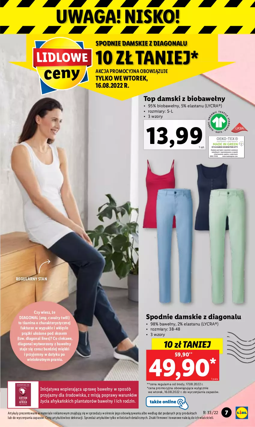 Gazetka promocyjna Lidl - GAZETKA - ważna 16.08 do 20.08.2022 - strona 9 - produkty: Fa, Spodnie, Top, Waga