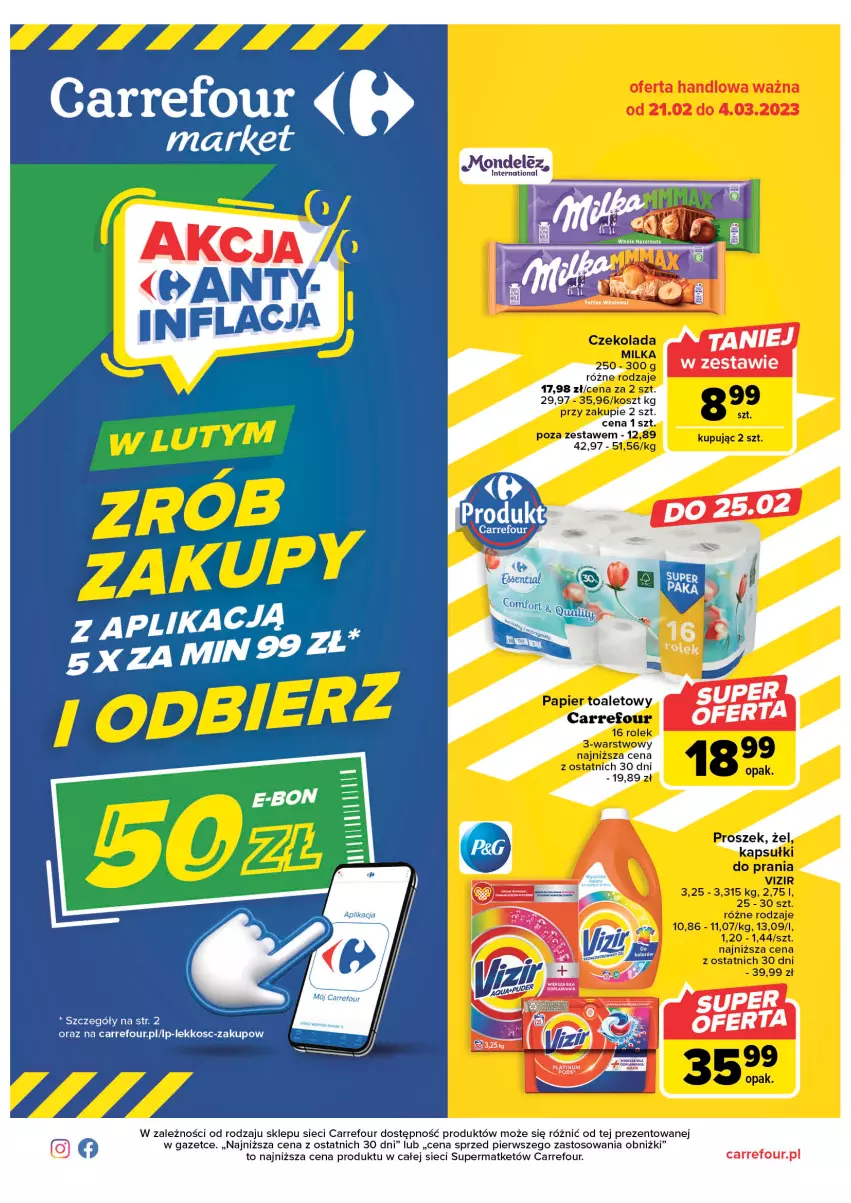 Gazetka promocyjna Carrefour - Gazetka Market - ważna 21.02 do 04.03.2023 - strona 1