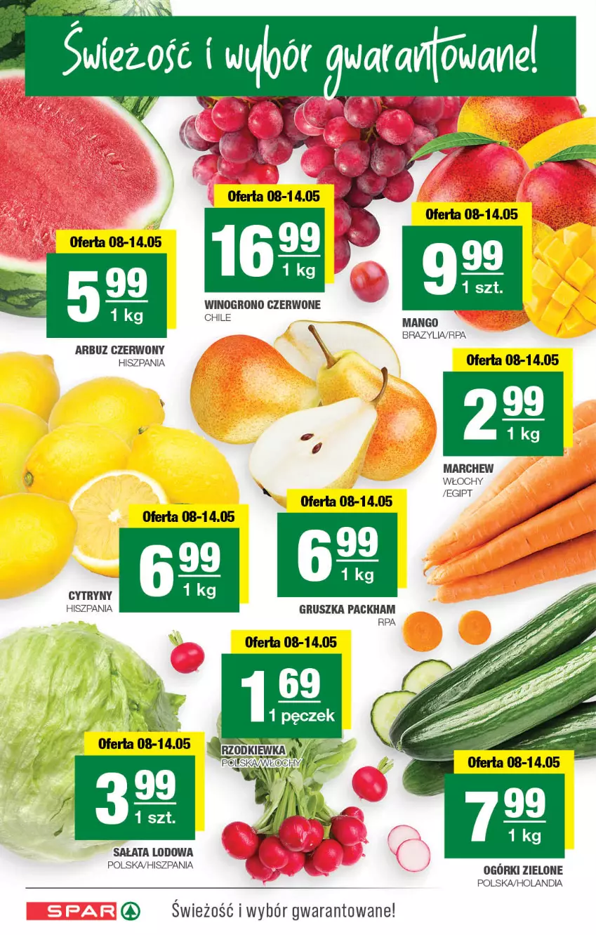 Gazetka promocyjna Spar - Spar - ważna 05.05 do 15.05.2024 - strona 2 - produkty: Cytryny, Mango, Sałat, Sałata lodowa, Wino