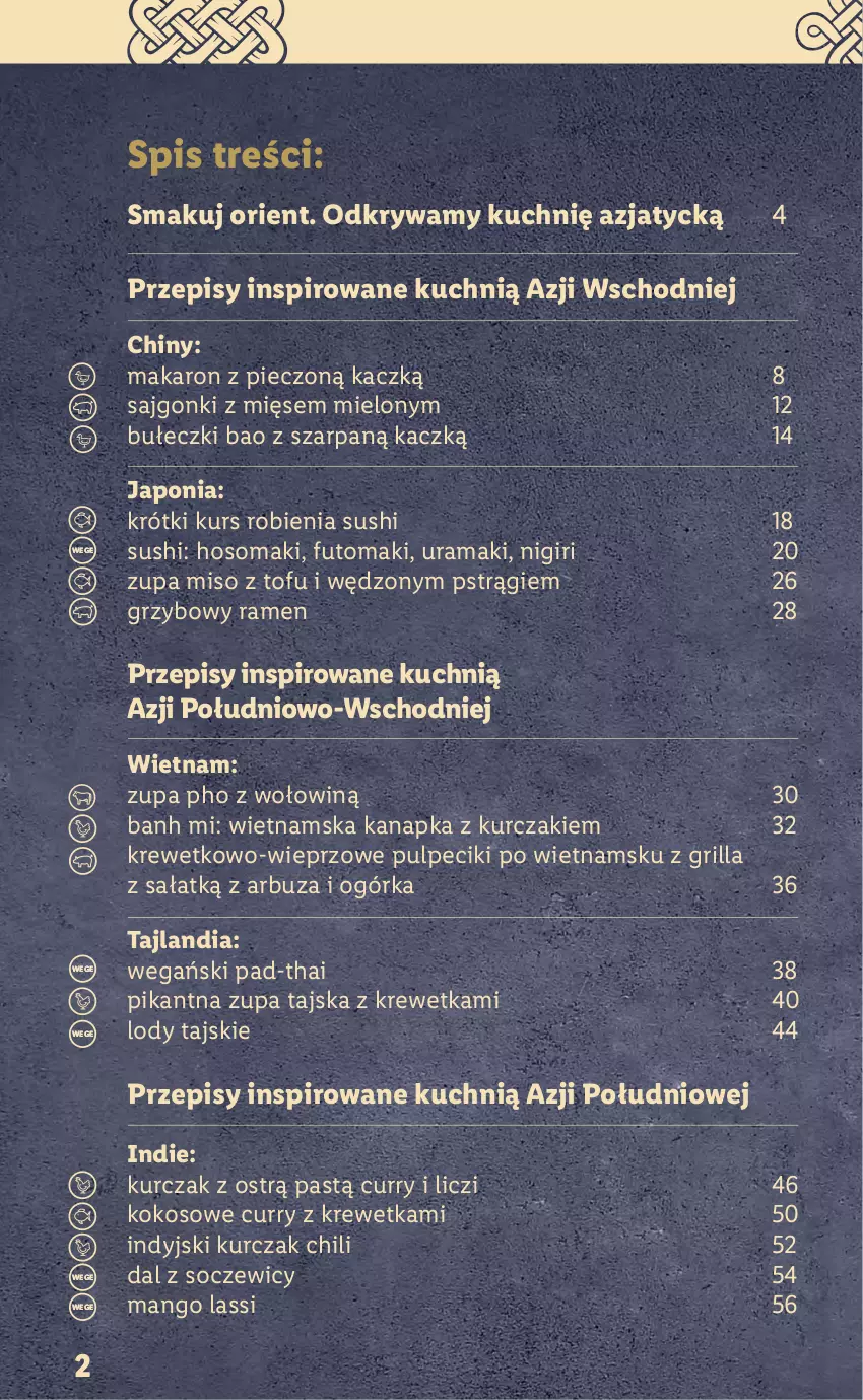 Gazetka promocyjna Lidl - KATALOG VITASIA - ważna 22.01 do 29.01.2022 - strona 2 - produkty: Arbuz, Bułeczki, Grill, Kokos, Kurczak, Liczi, Lody, Makaron, Mango, Piec, Pstrąg, Rama, Sajgonki, Sałat, Sushi, Tofu, Zupa