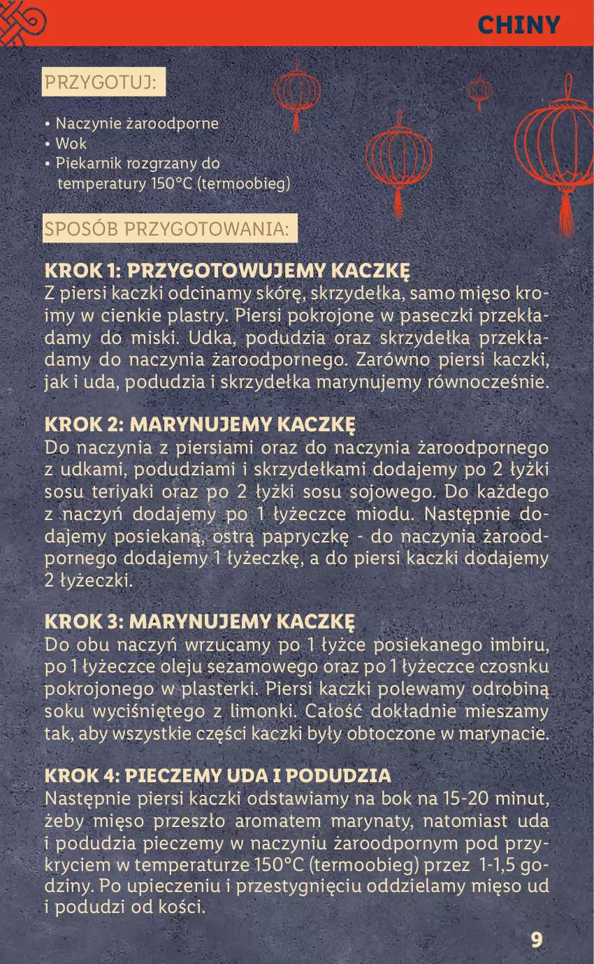 Gazetka promocyjna Lidl - KATALOG VITASIA - ważna 22.01 do 29.01.2022 - strona 9 - produkty: Imbir, Mięso, Naczynie żaroodporne, Olej, Piec, Piekarnik, Plasterki, Por, Sezam, Sok, Sos