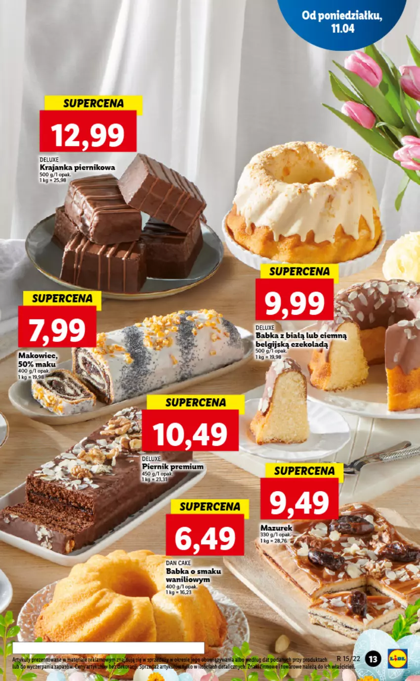 Gazetka promocyjna Lidl - GAZETKA - ważna 11.04 do 13.04.2022 - strona 13 - produkty: Babka