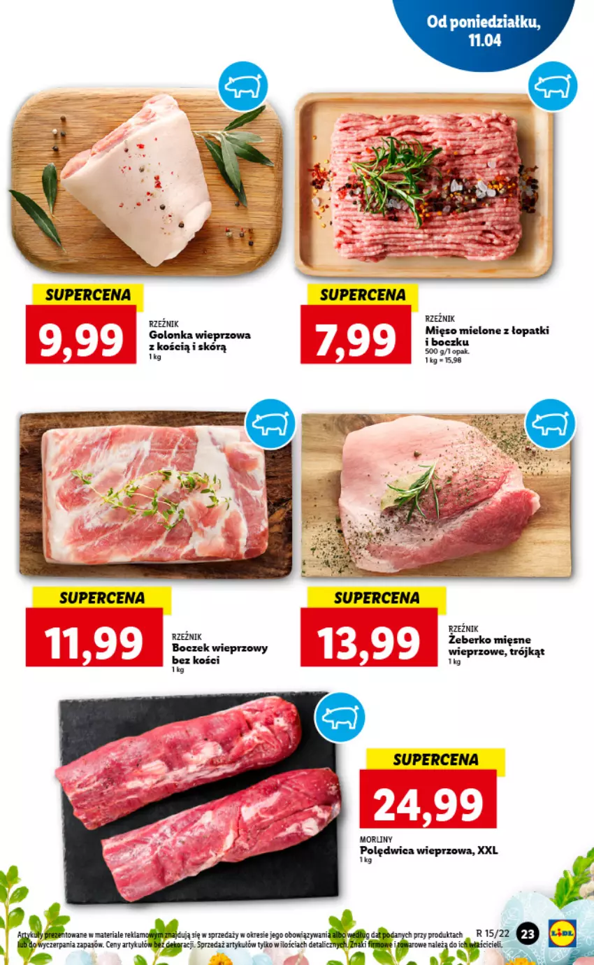 Gazetka promocyjna Lidl - GAZETKA - ważna 11.04 do 13.04.2022 - strona 23 - produkty: Golonka wieprzowa