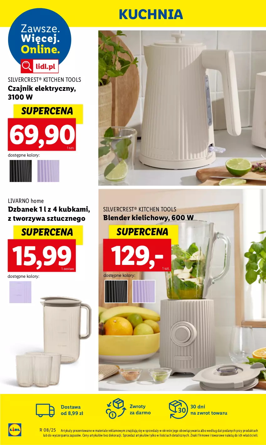 Gazetka promocyjna Lidl - GAZETKA - ważna 17.02 do 22.02.2025 - strona 30 - produkty: Blender, Czajnik, Czajnik elektryczny, Dzbanek, Ivar, Kuchnia, Silvercrest