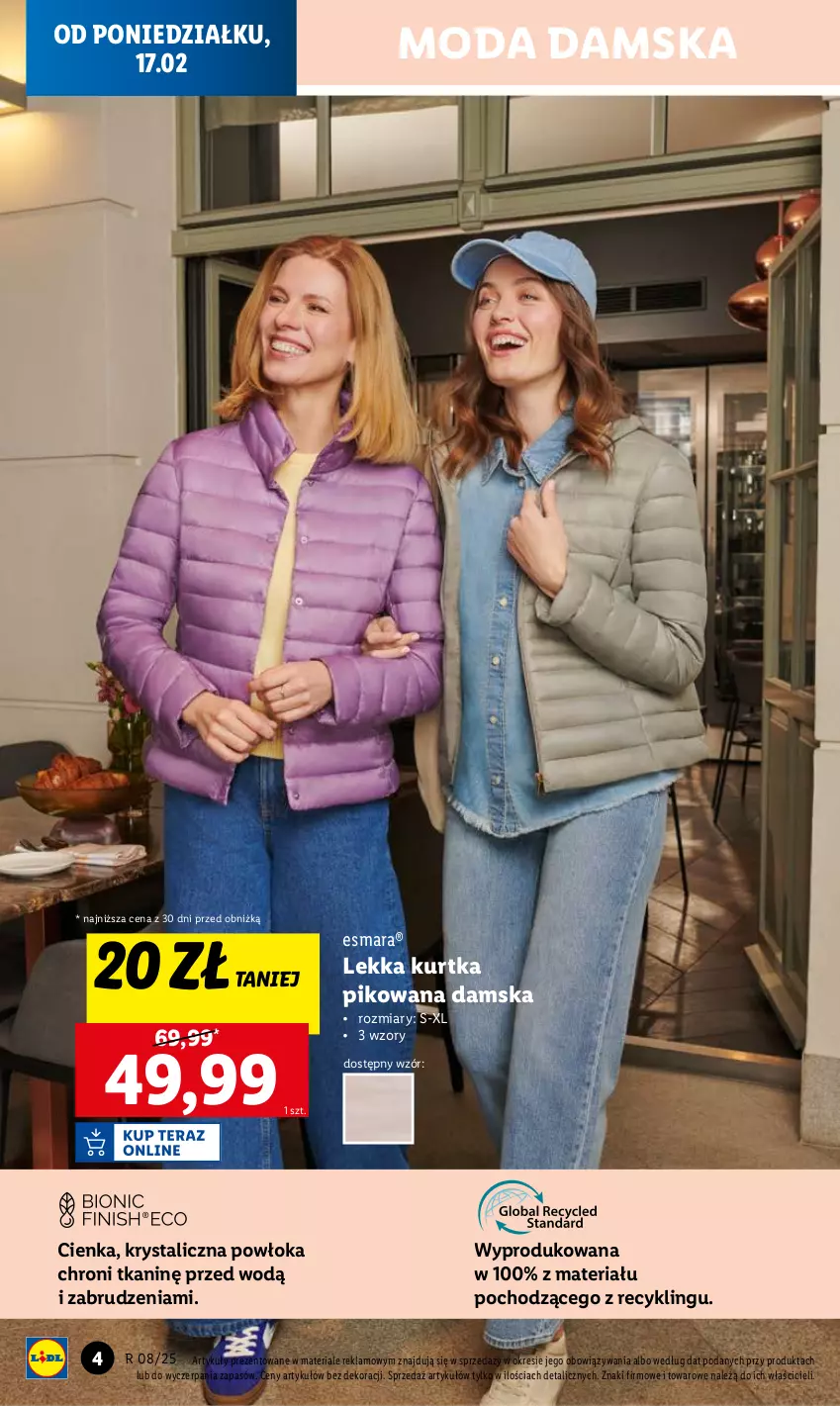 Gazetka promocyjna Lidl - GAZETKA - ważna 17.02 do 22.02.2025 - strona 4 - produkty: Control, Kurtka, Moda